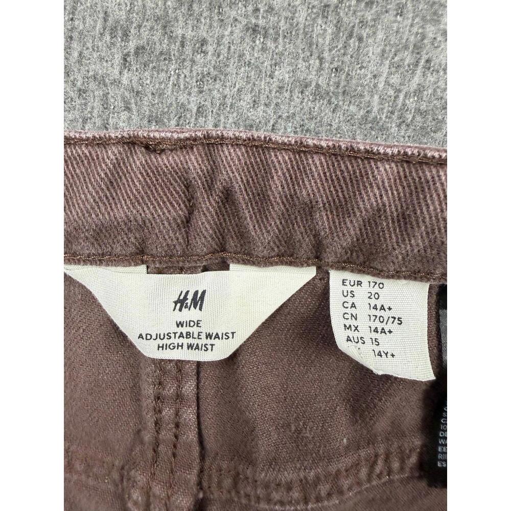 H&M Wide Adjustable Waist High‎ Waist Wide Leg Pants Size 26 - Picture 2 of 10